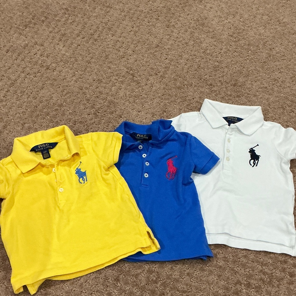 Polo by Ralph Lauren Kids Polo Trio - Yellow, Blue, White
